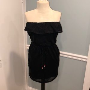 City Triangle black strapless dress
